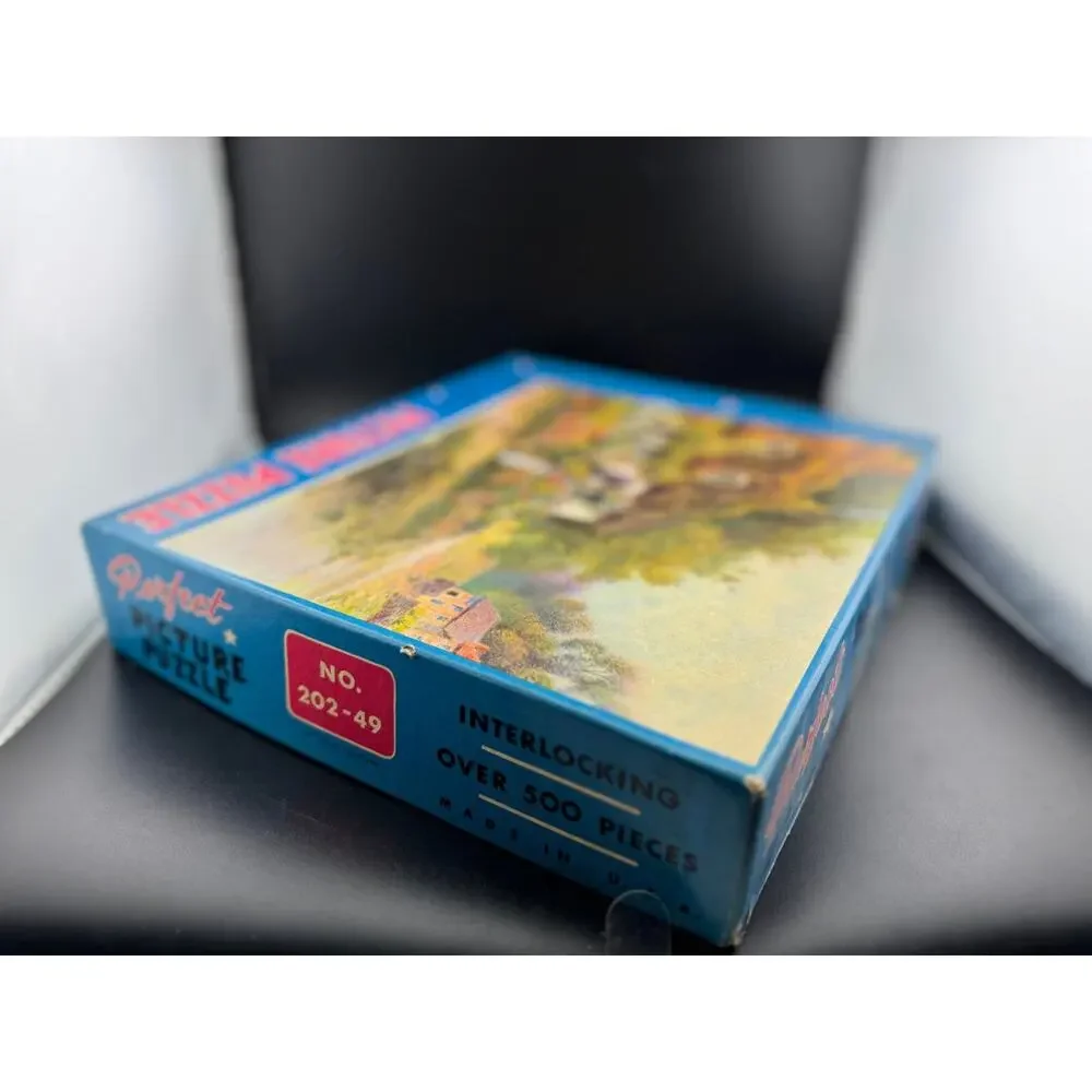 Vintage Perfect Picture Puzzle - Cottage by the River